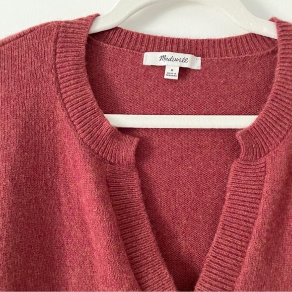 Madewell Wiltshire V-Neck Pullover Wool Blend Sweater in Size M - Picture 6 of 9
